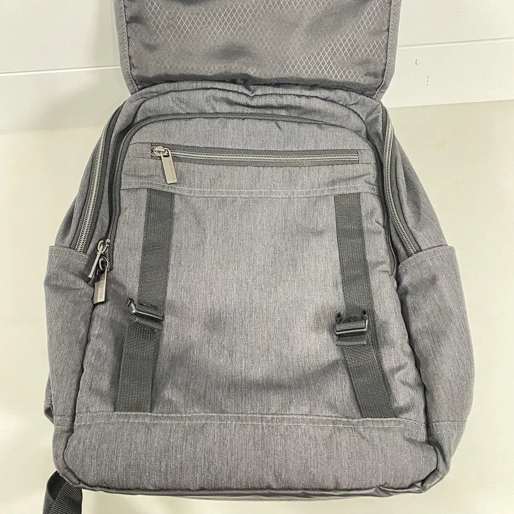 Samsonite Laptop Backpack Gray Heather Travel Work Business Bag Trolley Sleeve